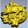 Pike Medallion STL for CNC - High-Relief Fish Plaque