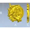 Pike Medallion STL for CNC - High-Relief Fish Plaque