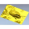 Барельеф "Щука в камнях" - 3D модель STL для ЧПУ