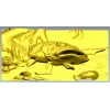 Барельеф "Щука в камнях" - 3D модель STL для ЧПУ