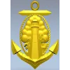 Anchor and Lighthouse Emblem STL 3D Model for CNC