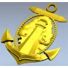 Anchor and Lighthouse Emblem STL 3D Model for CNC