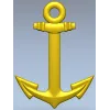 Anchor Low-Relief STL for CNC