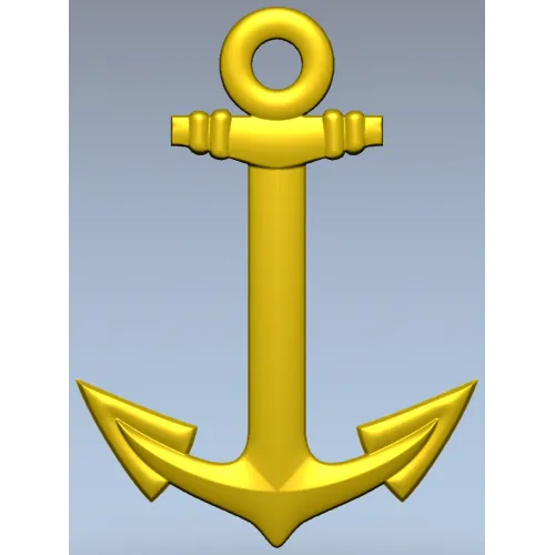 Anchor Low-Relief STL for CNC