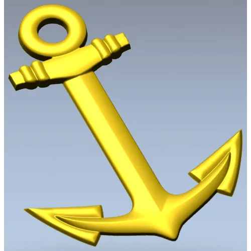 Anchor Low-Relief STL for CNC