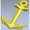 Anchor Low-Relief STL for CNC