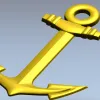 Anchor Low-Relief STL for CNC