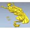 3D модель STL "Летящая небесная дева" для ЧПУ - рельеф в восточном стиле