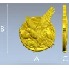 Ястреб над рекой - стl модель для ЧПУ