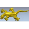 Gecko relief STL for CNC carving - detailed 3D model