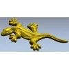 Gecko relief STL for CNC carving - detailed 3D model