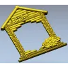 Банная рамка "С лёгким паром" - STL для ЧПУ