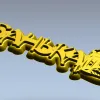 Банная табличка "Банька" - 3D модель STL для ЧПУ