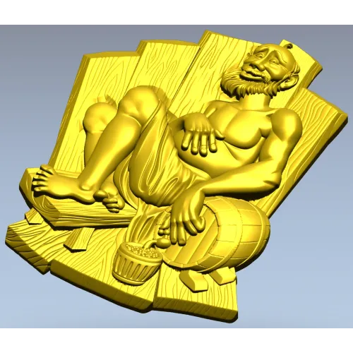 3D модель Банник - STL файл для ЧПУ по дереву