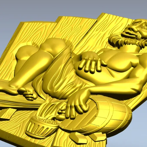3D модель Банник - STL файл для ЧПУ по дереву