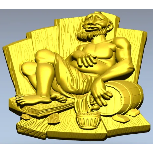 3D модель Банник - STL файл для ЧПУ по дереву