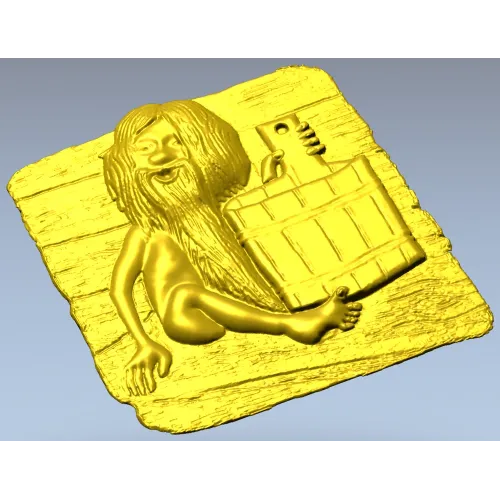 stl модель "Банный домовой" - 3d модель для ЧПУ и фрезера