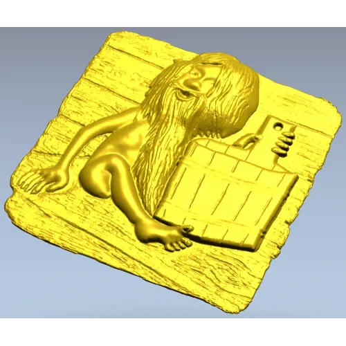 stl модель "Банный домовой" - 3d модель для ЧПУ и фрезера