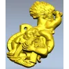 Рельефная 3D модель "Парящий банщик" - STL для ЧПУ