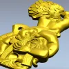 Рельефная 3D модель "Парящий банщик" - STL для ЧПУ