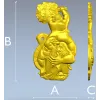 Рельефная 3D модель "Парящий банщик" - STL для ЧПУ