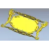 3D модель STL картуша с фигурками для ЧПУ - декоративная панель