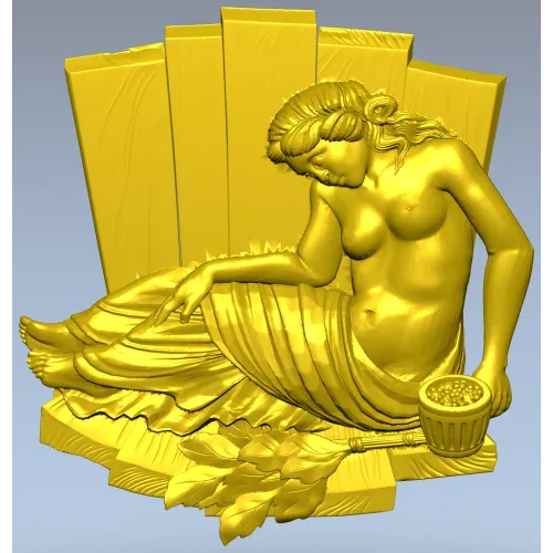 Нимфа отдыха - 3D модель STL для фрезеровки на ЧПУ