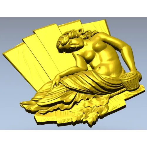 Нимфа отдыха - 3D модель STL для фрезеровки на ЧПУ