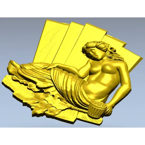 Нимфа отдыха - 3D модель STL для фрезеровки на ЧПУ