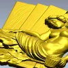 Нимфа отдыха - 3D модель STL для фрезеровки на ЧПУ