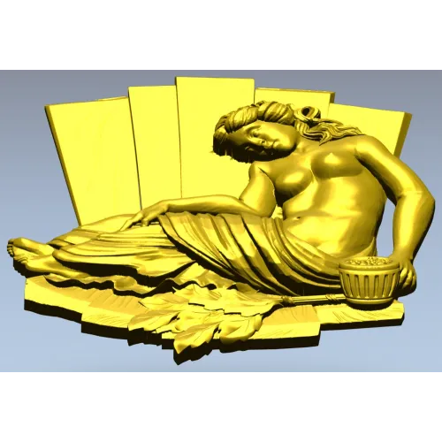 Нимфа отдыха - 3D модель STL для фрезеровки на ЧПУ