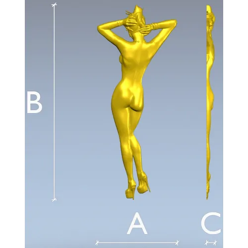 3D модель в формате STL - женская фигура "Грация"