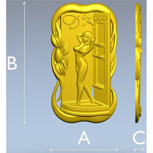 Душевая нимфа - 3D модель STL для ЧПУ