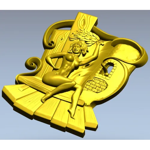 STL модель "Парная нимфа" - 3D модель для ЧПУ фрезера по дереву
