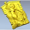 Steam Nymph Relief - STL 3D model for CNC carving