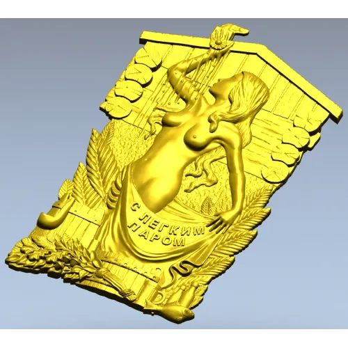 Steam Nymph Relief - STL 3D model for CNC carving