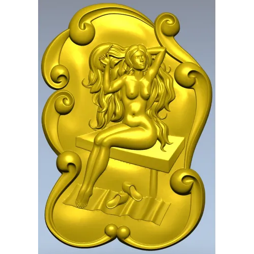 Банная нимфа - 3D модель STL для ЧПУ