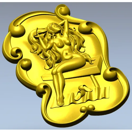 Банная нимфа - 3D модель STL для ЧПУ
