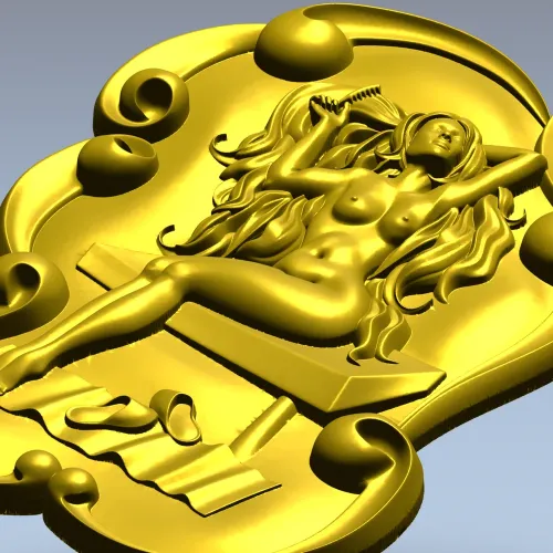 Банная нимфа - 3D модель STL для ЧПУ