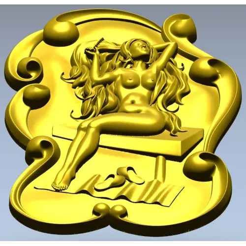 Банная нимфа - 3D модель STL для ЧПУ