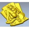 High-relief Sauna Maiden STL for CNC Router