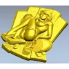 High-relief Sauna Maiden STL for CNC Router