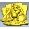 High-relief Sauna Maiden STL for CNC Router