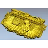 Панно "Парная у избы" - 3D модель STL для ЧПУ