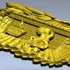 Панно "Парная у избы" - 3D модель STL для ЧПУ