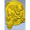 Банный старичок - 3D модель STL для ЧПУ (рельефный медальон)