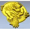 Банный старичок - 3D модель STL для ЧПУ (рельефный медальон)