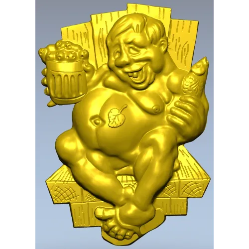 Jolly Banya Relief - STL 3D Model for CNC