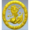 Sauna Nymph Medallion - detailed STL 3D model for CNC