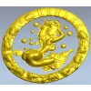 Sauna Nymph Medallion - detailed STL 3D model for CNC